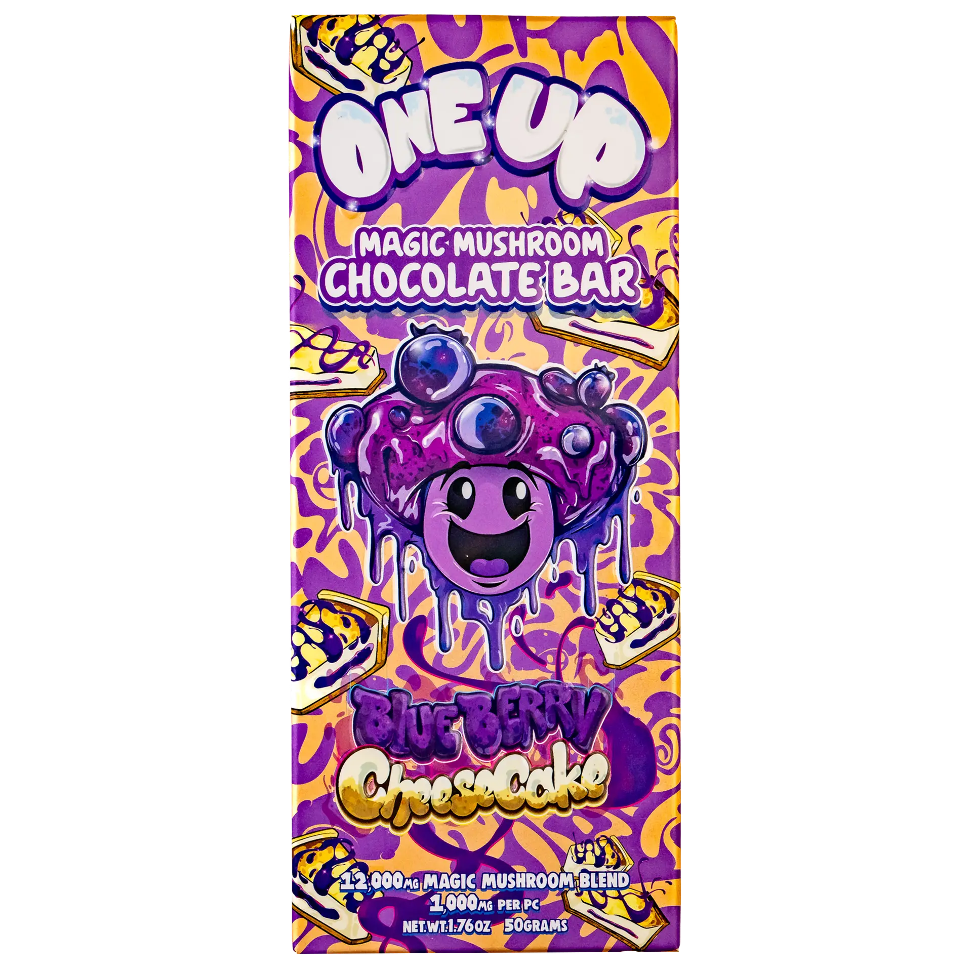 Blueberry Cheesecake Mushroom Chocolate Bar-10 Pack - Image 3