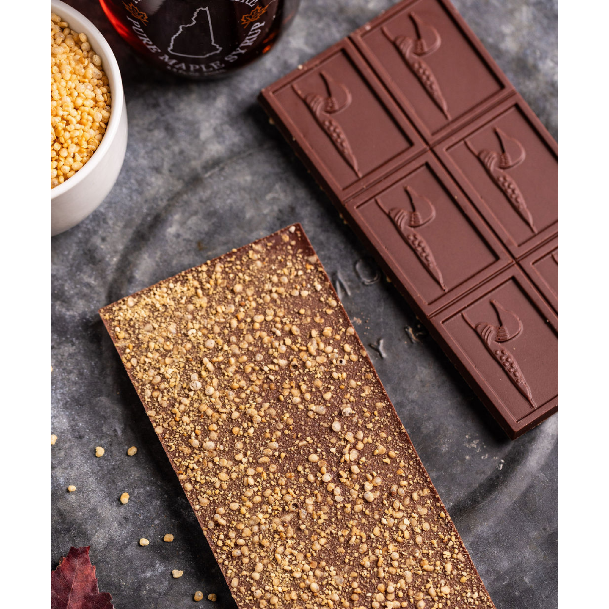 Maple Crunch – Milk Chocolate with Maple Sugar & Quinoa