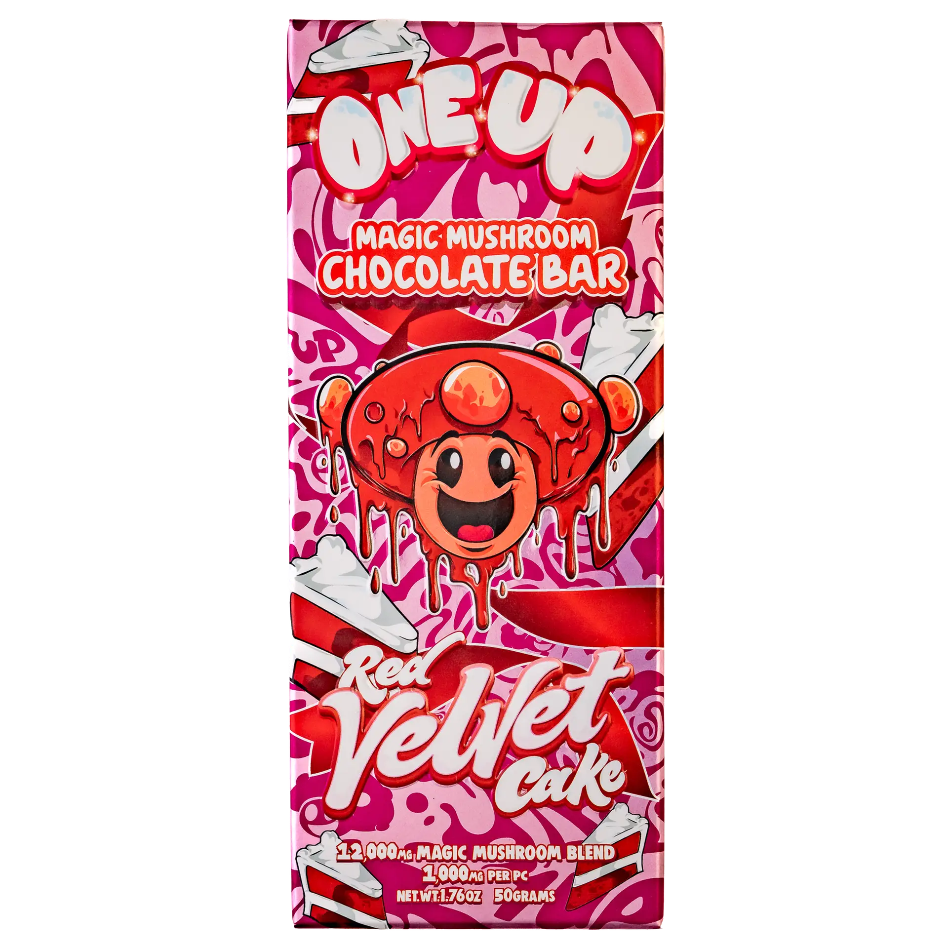 Red Velvet Cake Mushroom Chocolate Bar - Image 2