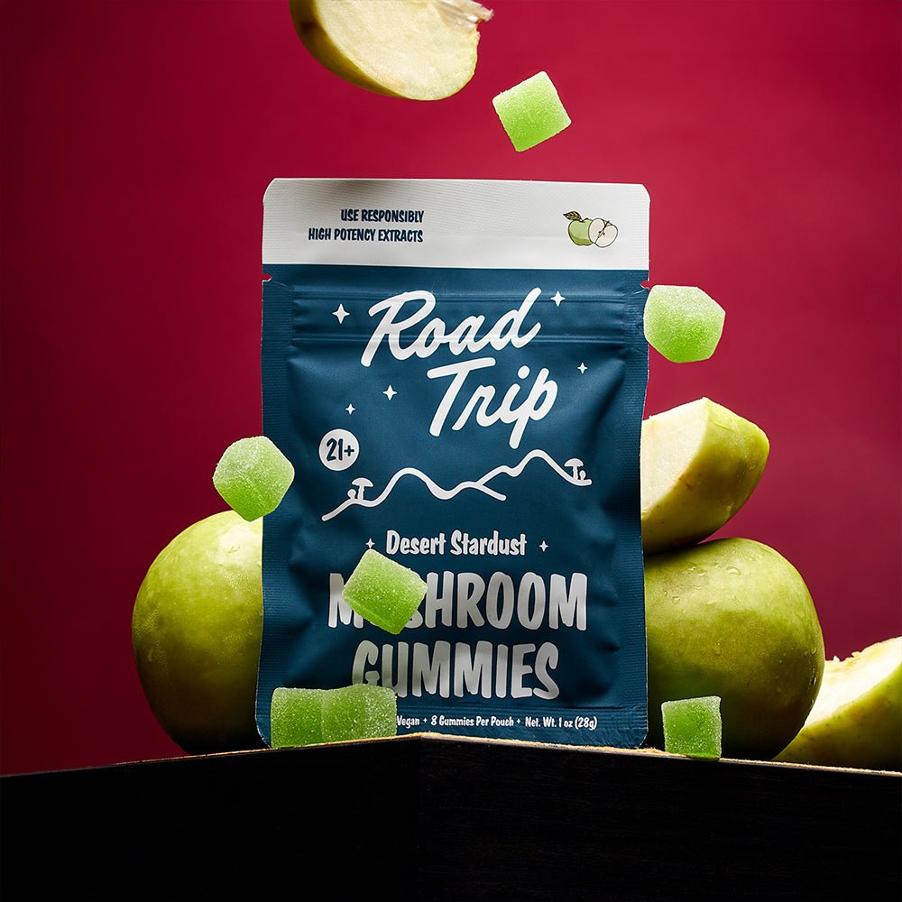 Road Trip Desert Stardust Mushroom Gummies - Green Apple