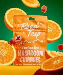 Road Trip Microdosed Gummies + Functional Mushrooms - Orange