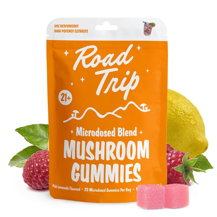 Road Trip Microdosed Mushroom Gummies - Pink Lemonade